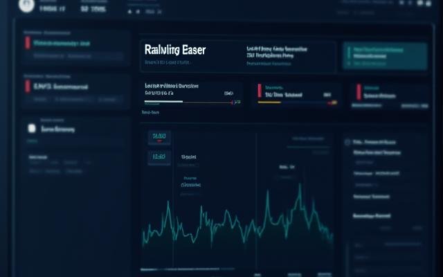 Mockup of a real-time crypto market alert dashboard